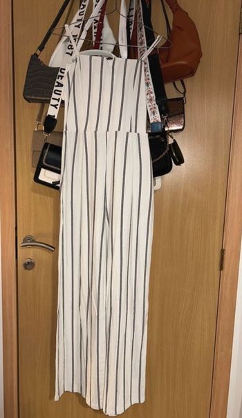 Combinaison blanche à fines lignes noires Bershka - Taille S - Très bon état