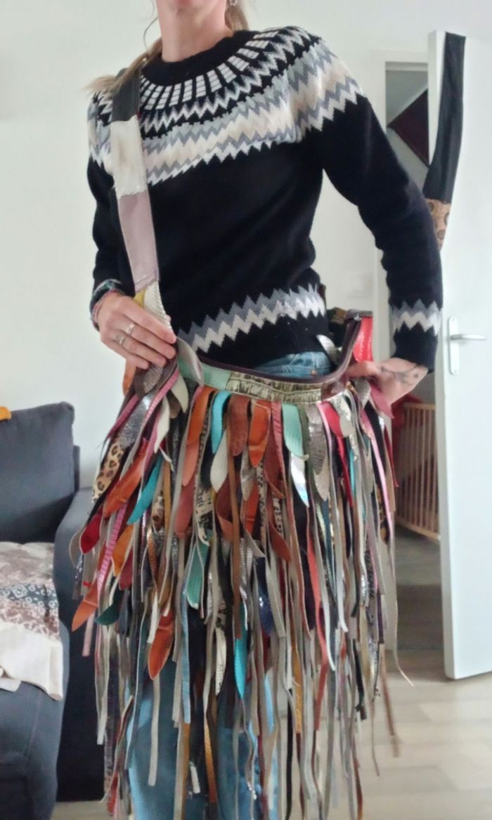 Sac  bandoulière cuir grande capacité - photo numéro 4
