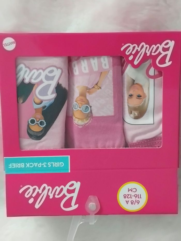 Lot 3 slips Barbie, 6/8 ans., neuf - photo numéro 3