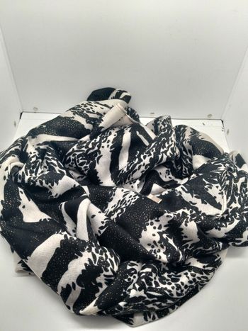 Écharpe zébré pailleté