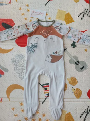 Pyjama velours Petit Beguin