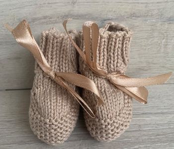Chaussons au tricot 0-3 mois