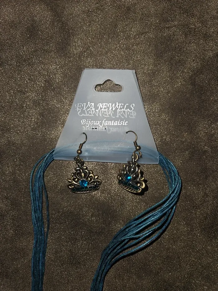 Eva Jewels - Bijoux fantaisie Bleu - Taille 27cm - photo numéro 3