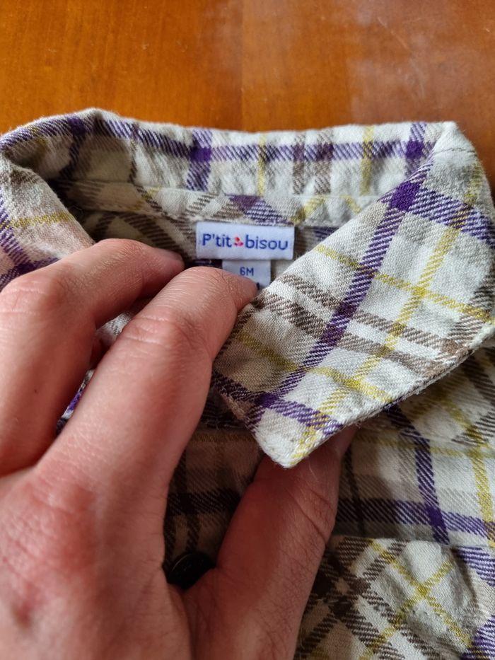 Lot 6 chemises 6 mois - photo numéro 3