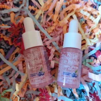 2 gelées givrées visage sorbet de myrtille