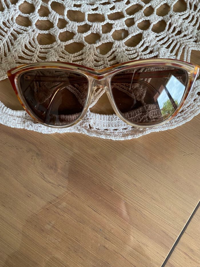 Lunettes de soleil vintage Maggy Rouff marron - photo numéro 2