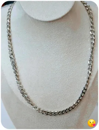 Collier Chaîne large cubain unisexe tendance chic