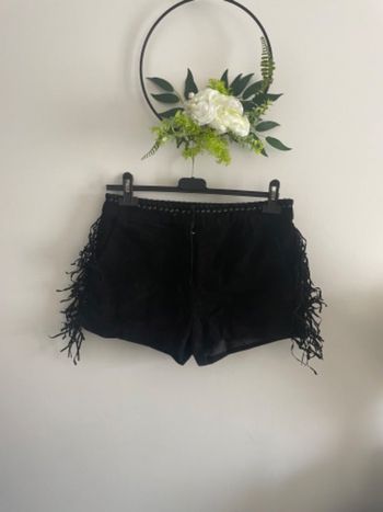 🌸 Short noir 100%cuir zara taille 36 🌸