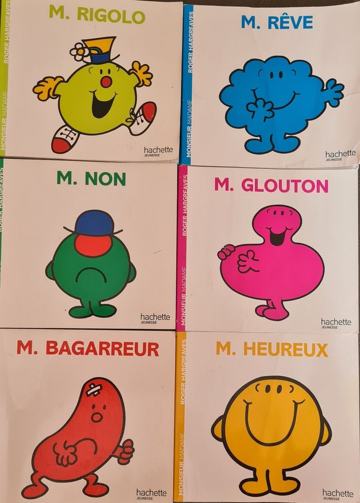 6 livres collection Mme Mr