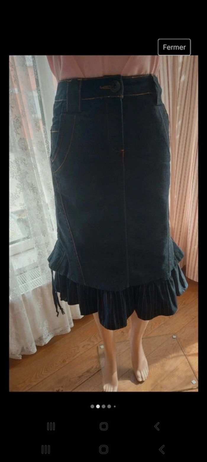 Magnifique Jupe en jeans Geisha taille M