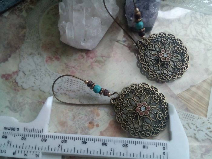 Boucles d'oreilles bohèmes - photo numéro 2