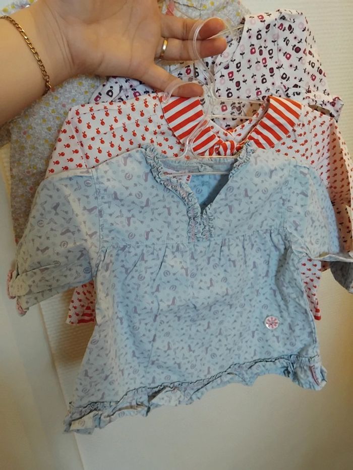 Tunique chemise fille 6mois - photo numéro 3