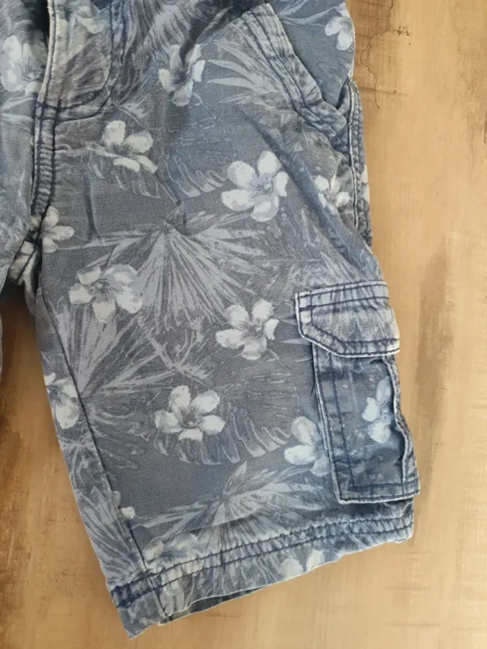 Short jeans fleuri été - photo numéro 2