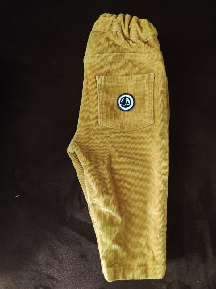 Pantalon velours côtelé moutarde 6 mois - photo numéro 4
