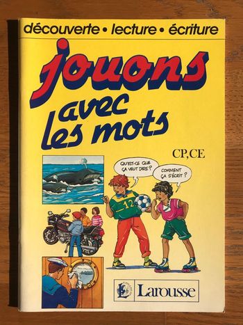 Jouons avec les mots - 110 exercices et jeux pour découvrir le mini débutant Larousse