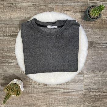 Pull gris fin maille serrée Mango