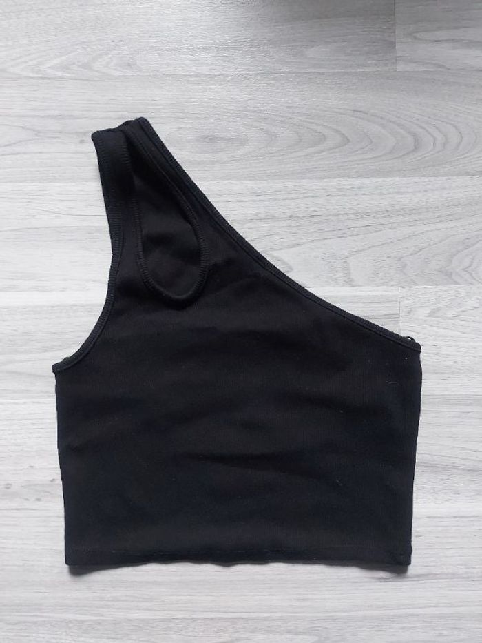 Top court noir 1manche Zara