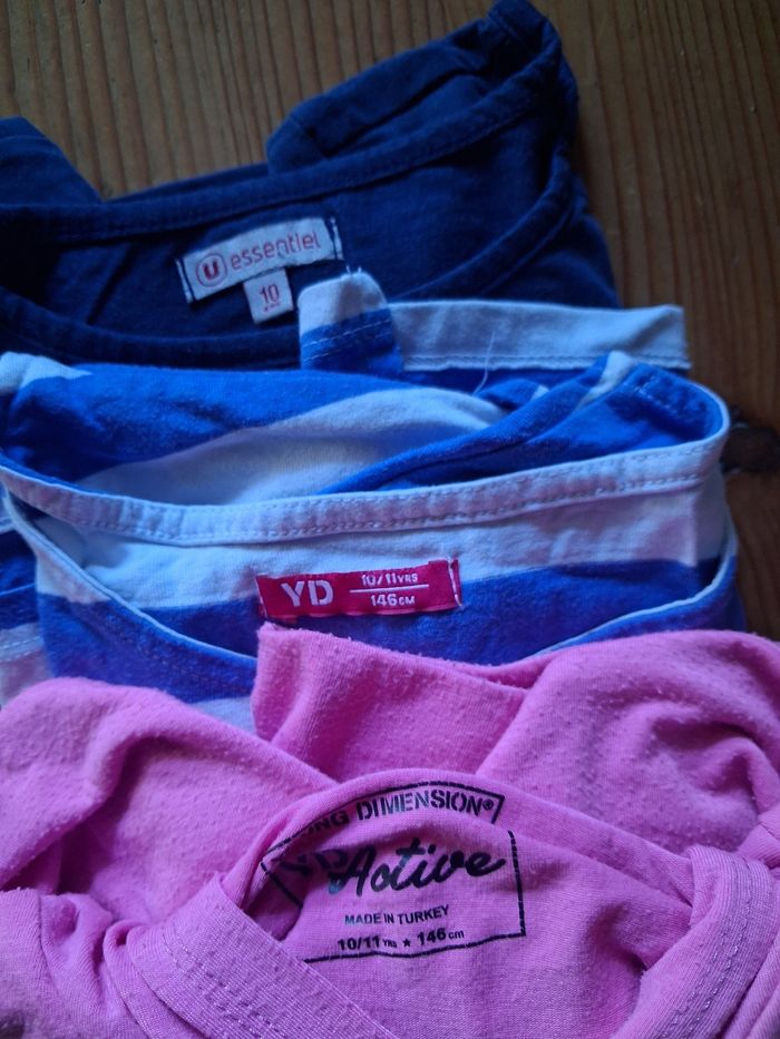 T.shirt fille - 10/11 ans - Différentes Marques - photo numéro 2