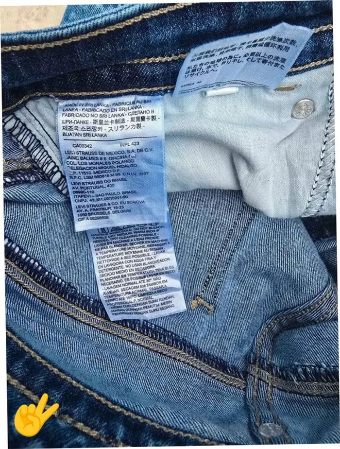 Jean Levi's mid rise skinny W27|FR36 coupe skinny bleu Femme-Women - photo numéro 7