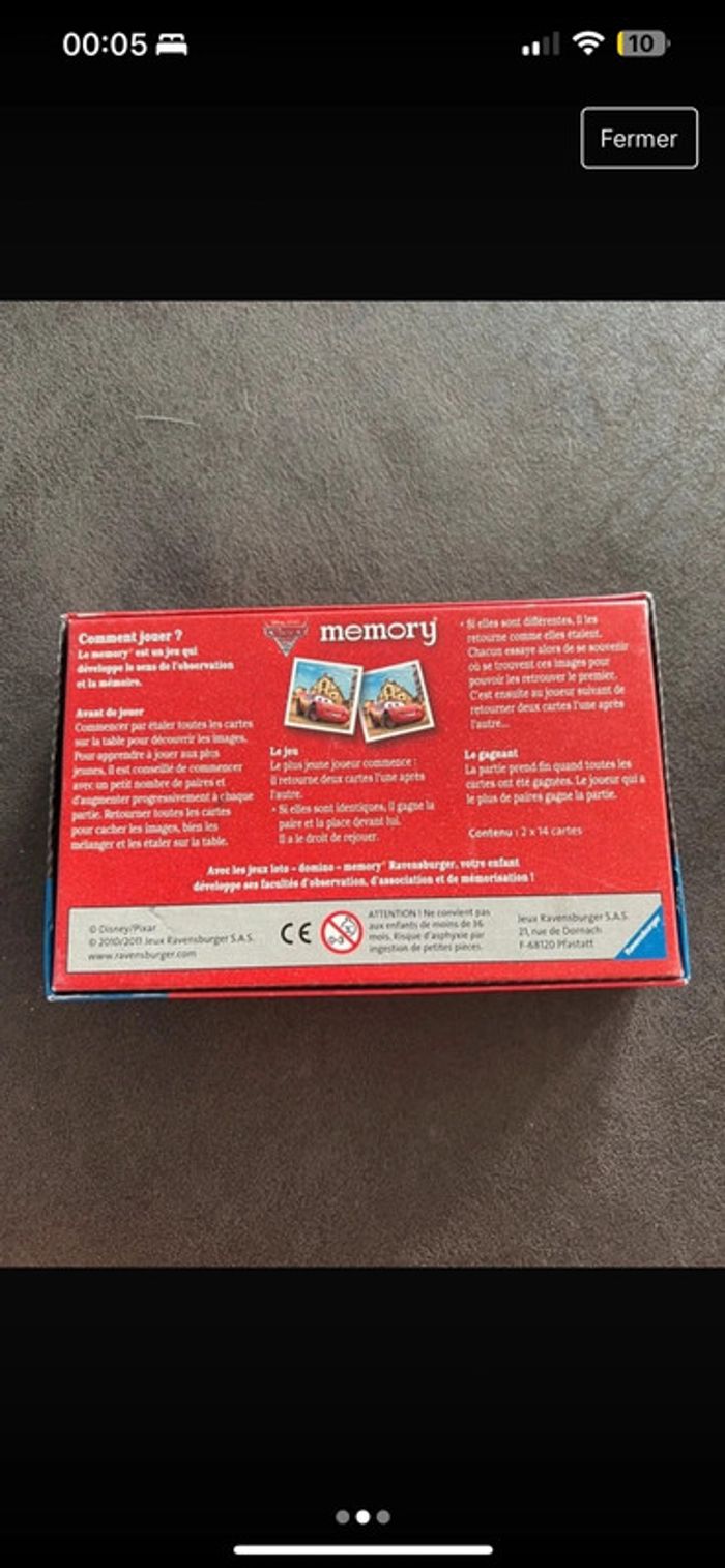 Jeu memory cars - photo numéro 2