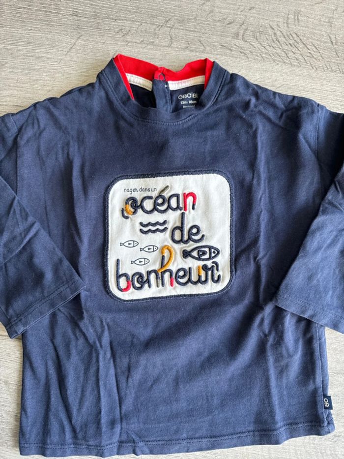 TEE shirt manches longues 23 mois okaidi - photo numéro 2