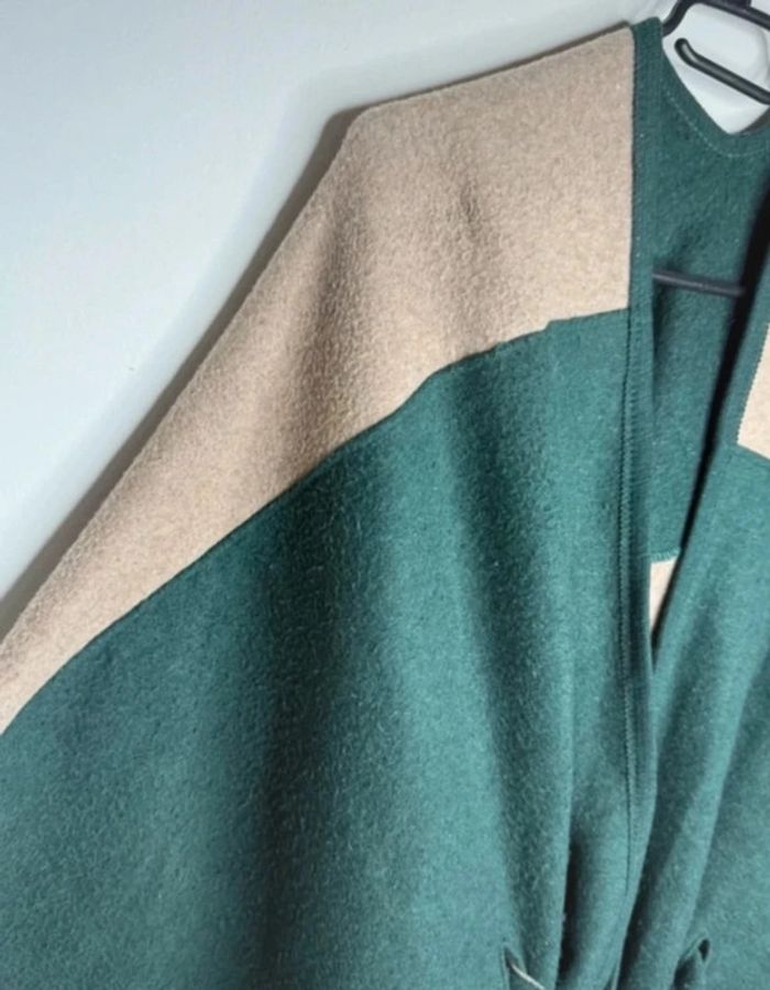 💚Magnifique Pancho beige - vert canard - G&K T/U 💚 - photo numéro 2
