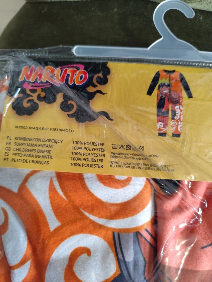 Surpyjama Naruto 4 ans neuf - photo numéro 4