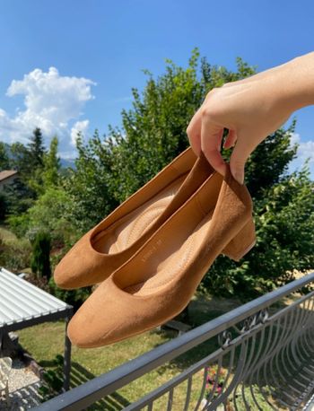 Chaussures à talons camel