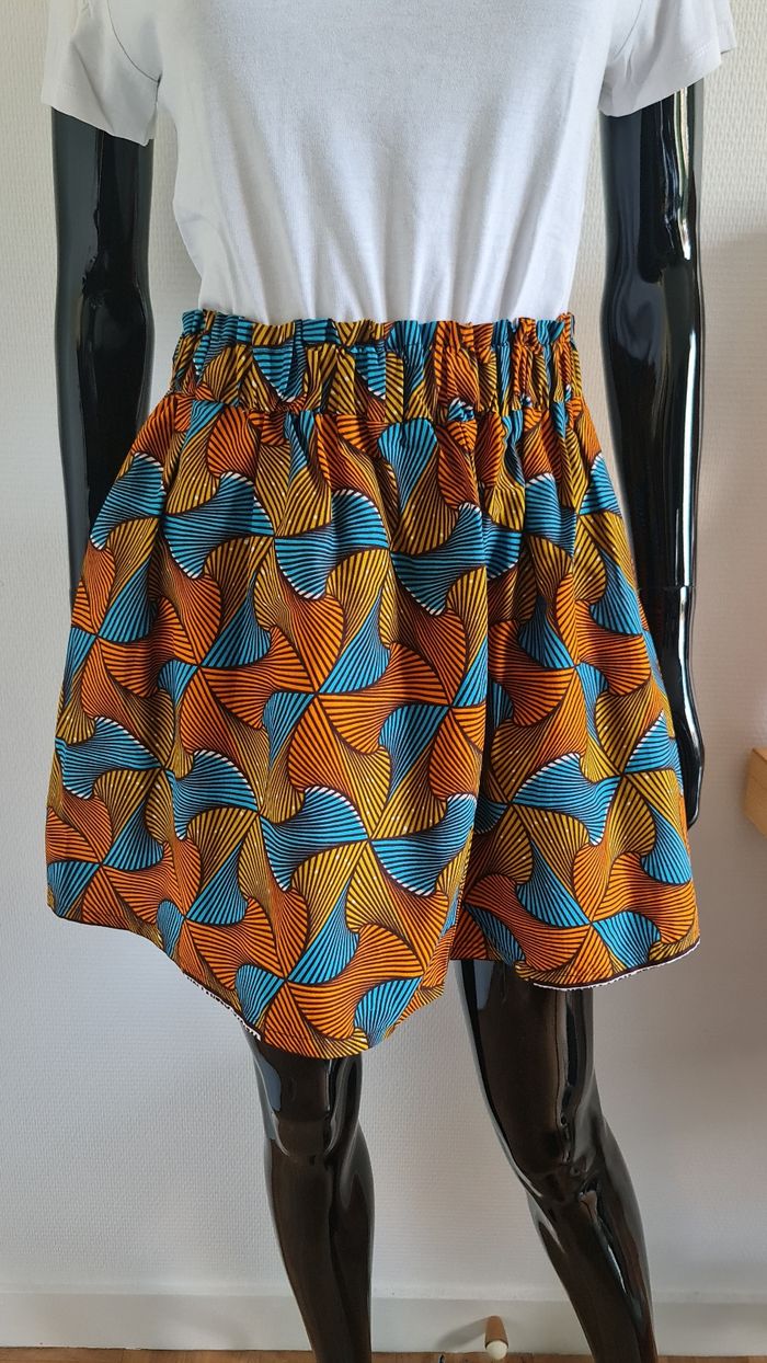 Jupe courte wax - photo numéro 3