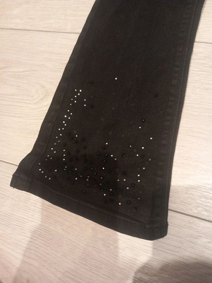 Jeans patte d'éléphant 6 ans noir - photo numéro 4