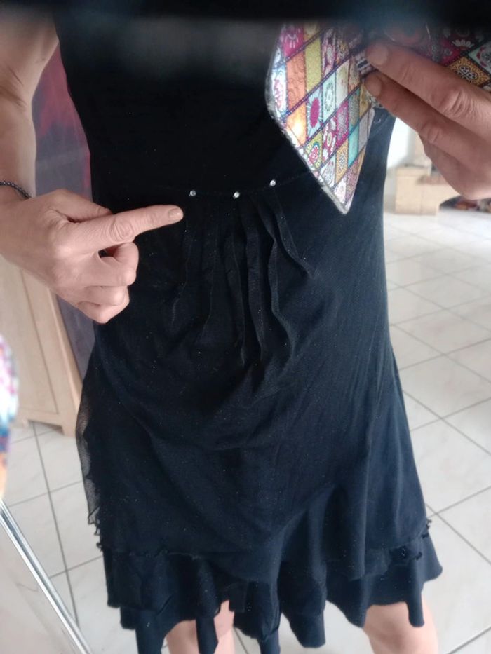 Robe 38 noire pailletée c85 - photo numéro 5
