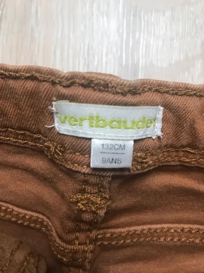 Pantalon jean marron - photo numéro 2