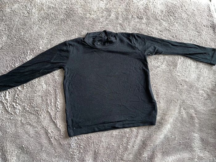 Sous pull col roulé fille