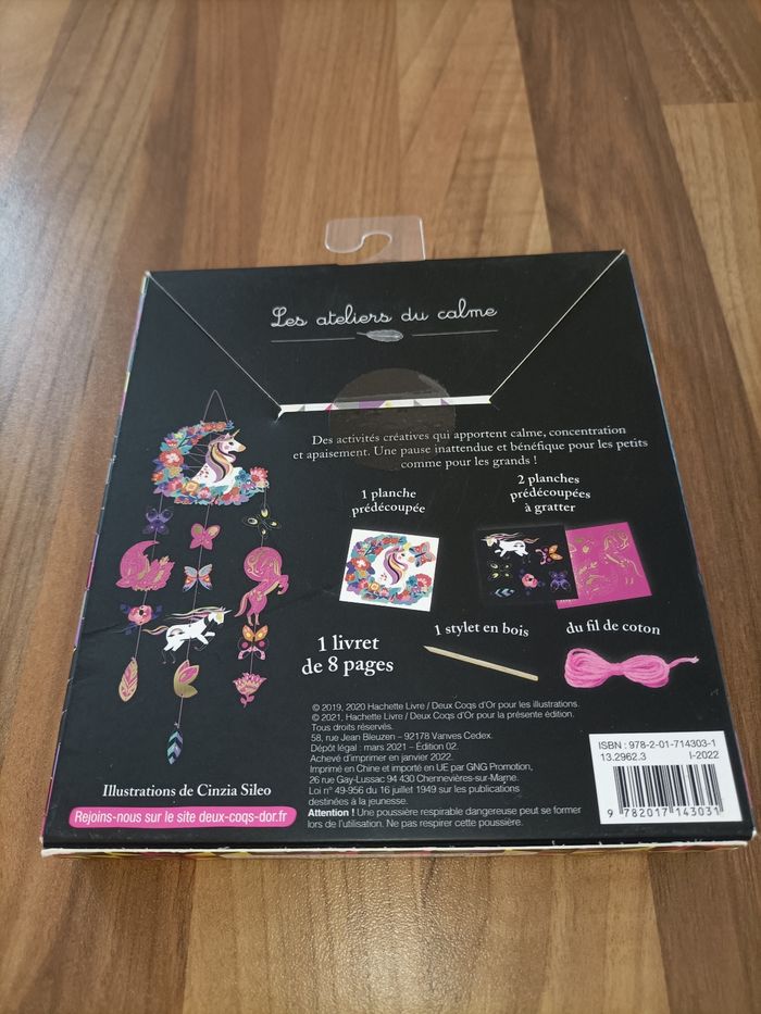 Coffret loisirs Création Attrape Rêve à gratter avec stylet neuf - photo numéro 8