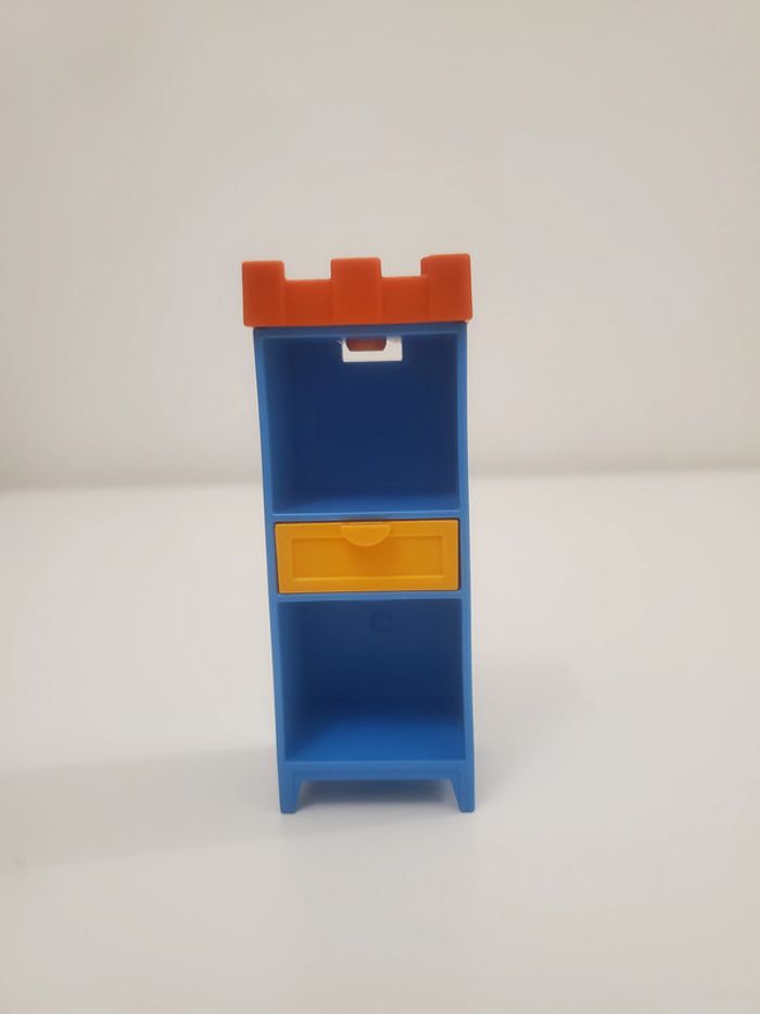 Playmobil Meuble chambre enfant,  Une étagère, bibliothèque bleue très bon état