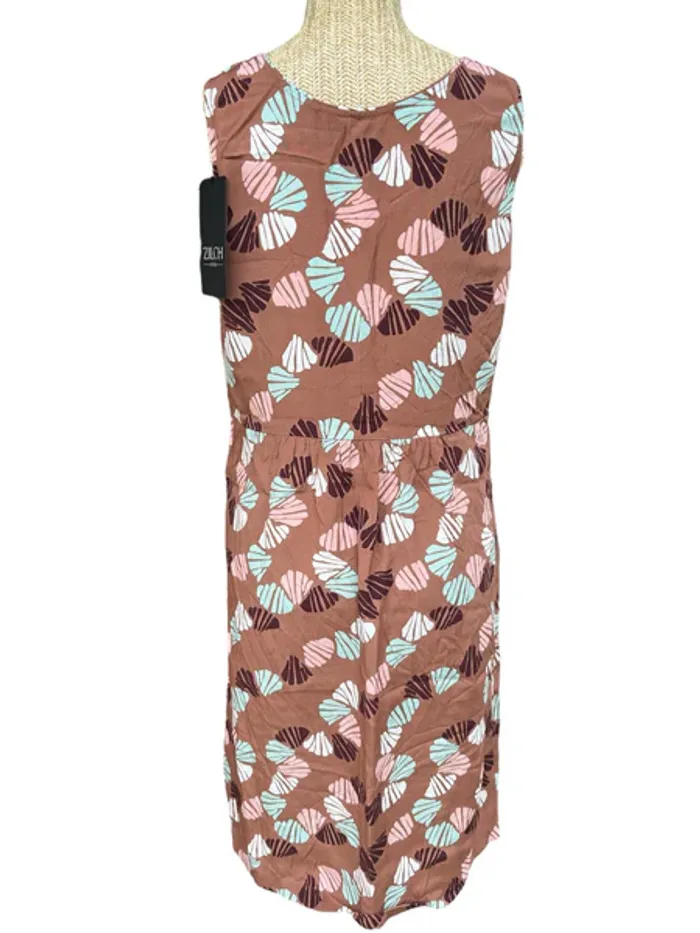Robe Zilch Amsterdam marron motif floral femme Taille XS Neuf - photo numéro 3