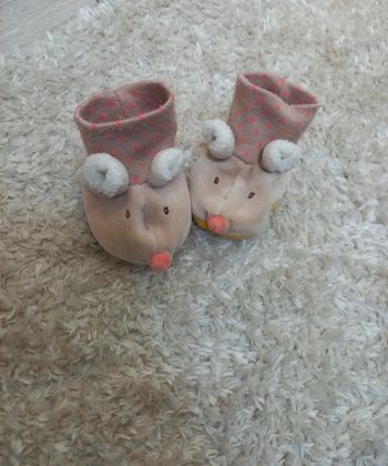 Chausson moulin roty biscotte et pompon