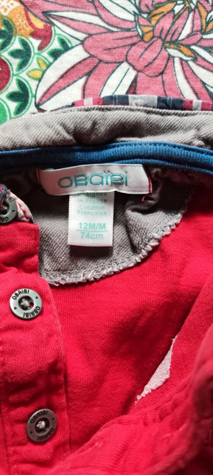 Tenue jean bretelles 12mois - photo numéro 3