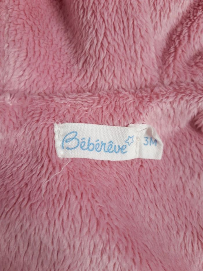 Combi pilote / Combinaison / Manteau Hiver Rose fille 3 mois - photo numéro 2