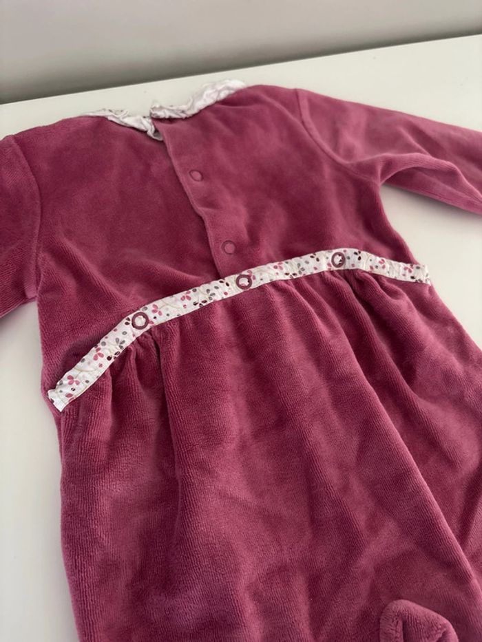 Pyjama velours fille - taille 3 mois - vertbaudet - photo numéro 6