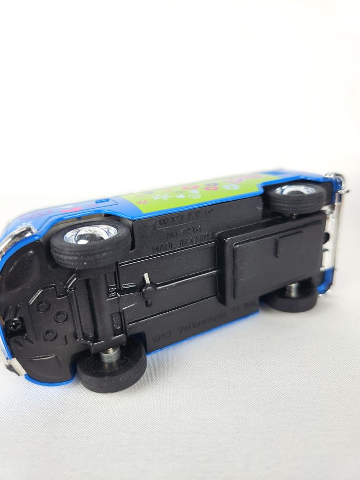 Lot 2 Bus Volkswagen Miniatures - Welly - Bleu & Jaune - photo numéro 6