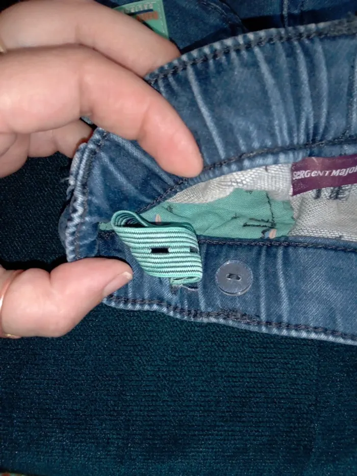 Lot 2 shorts en jean 24mois - photo numéro 5