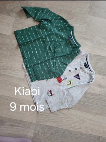 Lot tee-shirts "Kiabi" 9mois