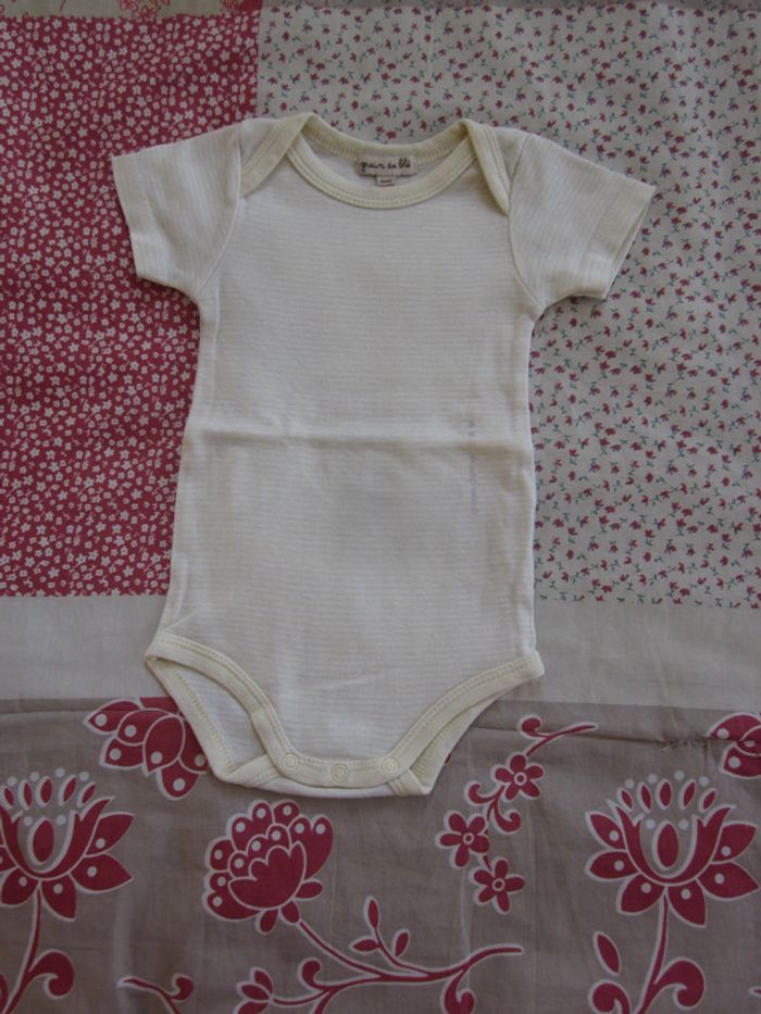 Lot de 3 Body manches courtes 6 mois - photo numéro 10