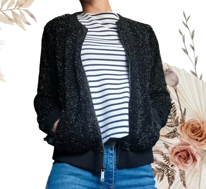 Jolie veste blouson Teddy noir Kookai S