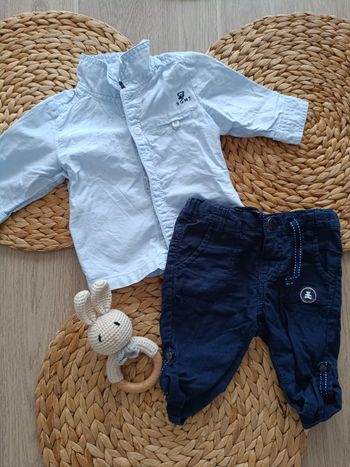 🌼 Pantalon & chemise - 6 mois 🌼