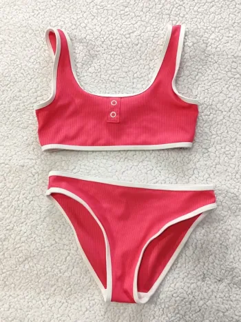 Bikini maillot de bain fille rose kiabi 8 ans