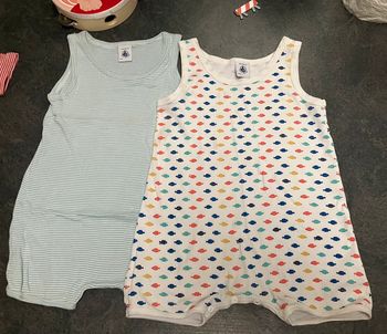 Lot de 2 barboteuse 24 mois petit bateau