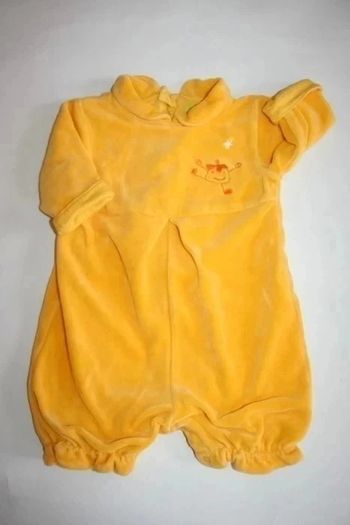 Combi velours jaune Marèse 3 mois