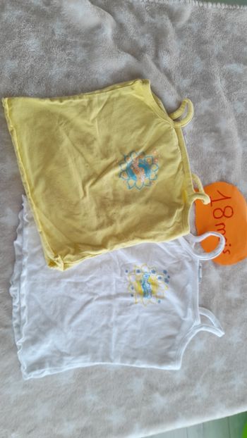 2 tee shirt fines bretelles